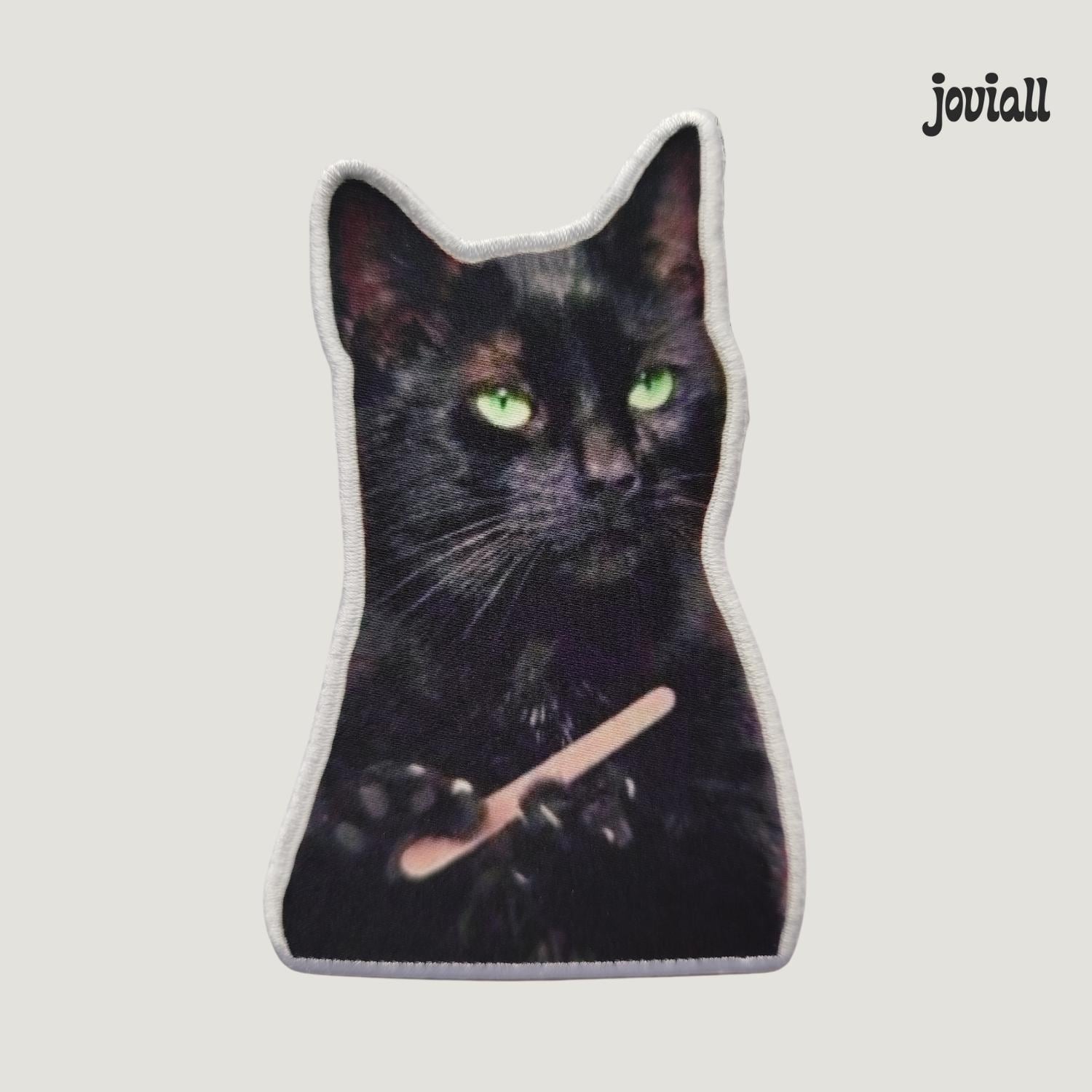 Patch "Black Cat Filing Nails Meme"