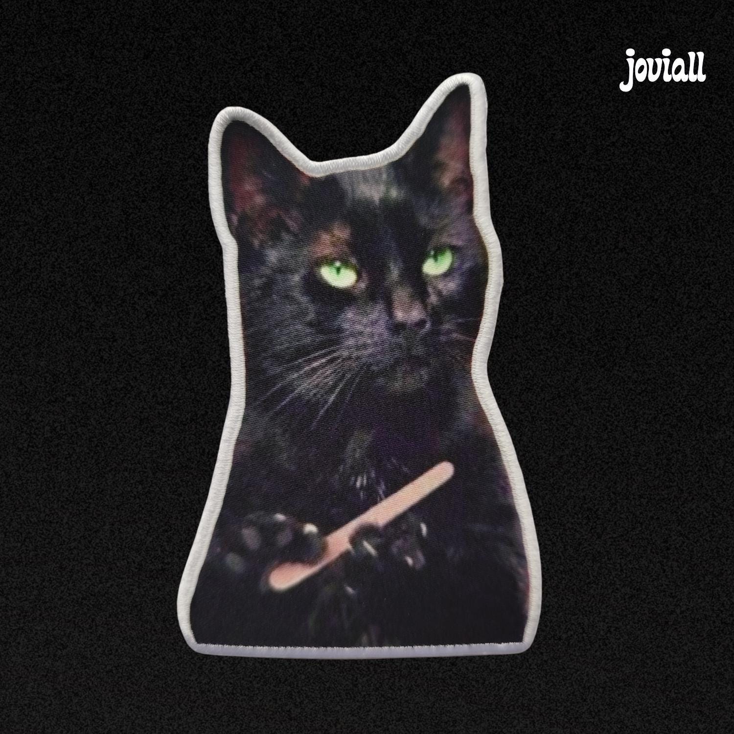 Patch "Black Cat Filing Nails Meme"
