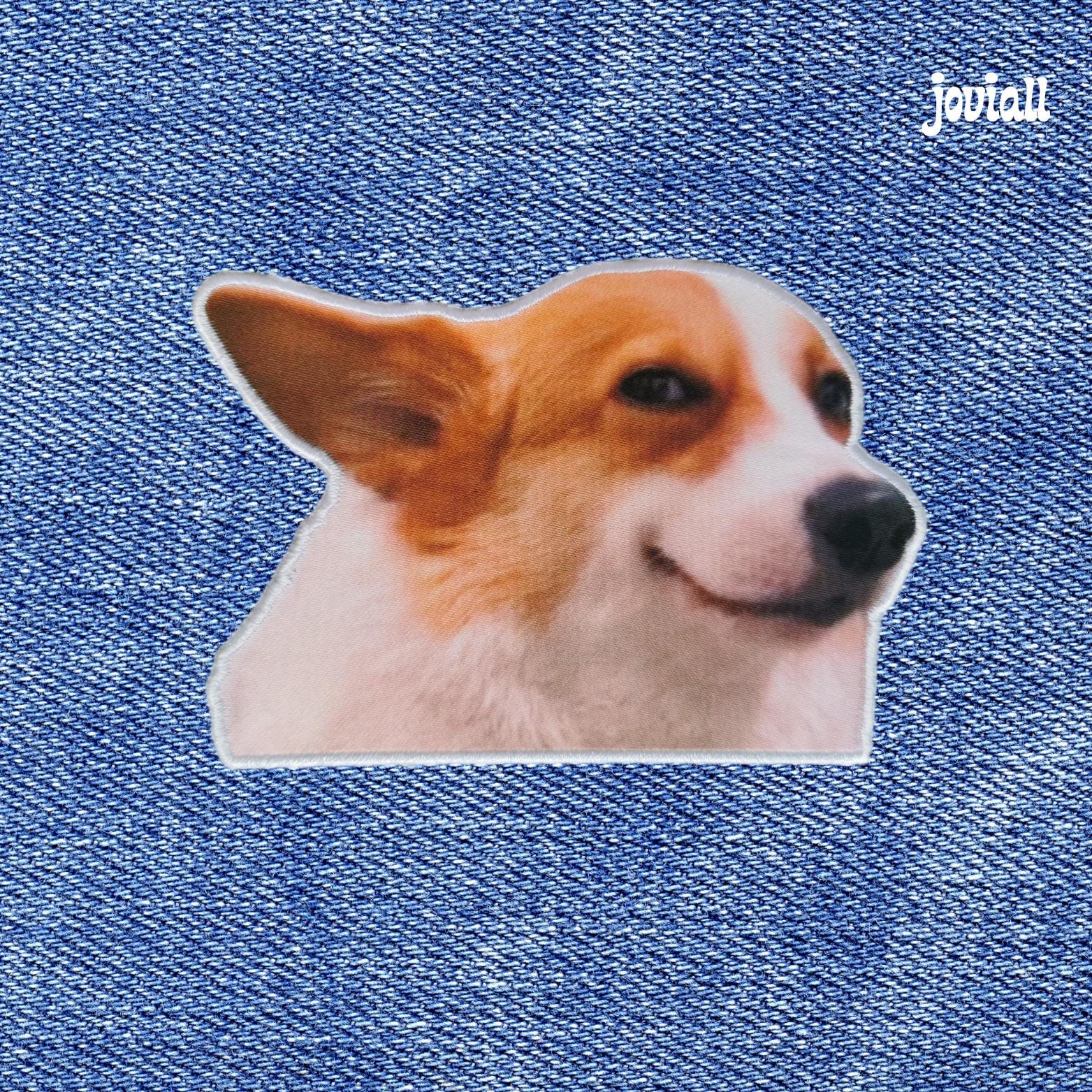 Patch "Smiling Dog Meme"